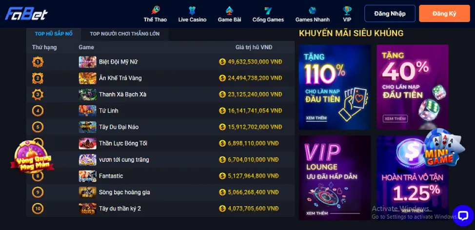 Các cấp độ VIP và điều kiện nâng cấp tại 68WIM Cổng Game